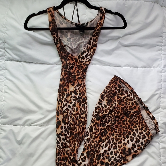 H&M Scoop Neck Leopard Print Midi Dress - US S - Picture 4 of 5